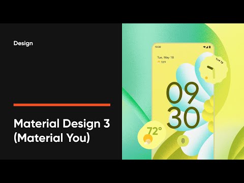 Видео: Дизайн системы: Google Material You (Material design 3)