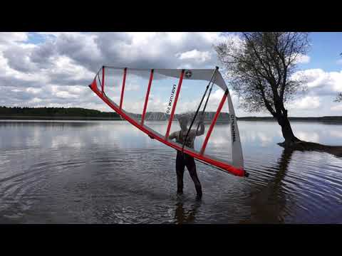 Видео: Gladiator 10'7" Windsup - надувная доска  для SUP и WIND серфинга! Обзор и тест!