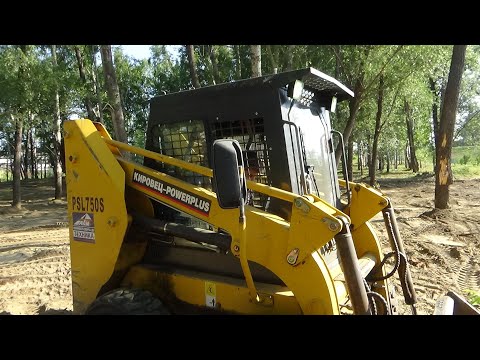 Видео: Прогулка в парке делаем планировку на мини погрузчике "Кировец"