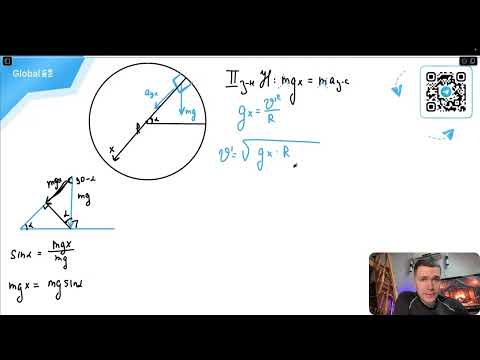 Видео: Небольшая шайба массой 10 г скатывается по внутренней поверхности гладкого закреплённого - №31170