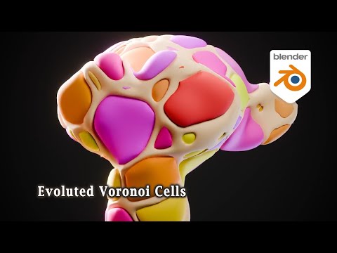 Видео: [Tut] Эволюционные ячейки Вороного с использованием сетки объёма — Blender 5.0+