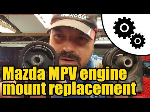 Видео: Замена опоры двигателя Mazda MPV #1022