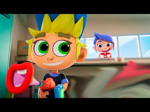 Видео: Живой гараж - Серия 5: Лопнуть от смеха - НОВЫЙ  МУЛЬТФИЛЬМ для детей про роботов