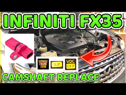 Видео: Датчик положения распредвала Infiniti FX35 замена 2003 на 2008 p0340