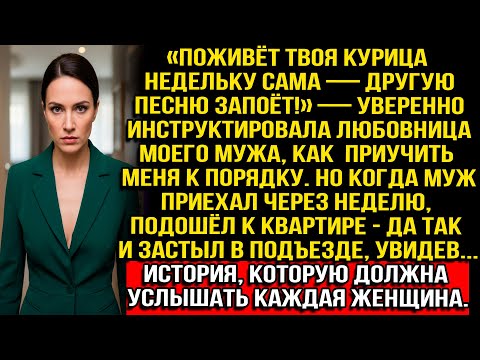 Видео: Муж уехал на неделю к любовнице, чтобы перевоспитать жену. Вернулся — и остолбенел в подъезде...