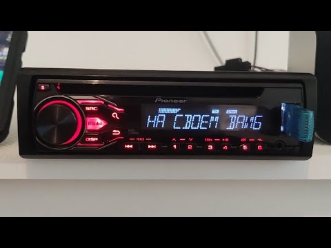 Видео: Pioneer DEH-1800UB с установленным Bluetooth модулем.