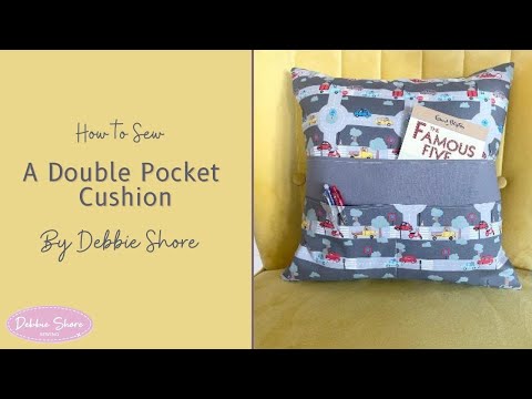Видео: Как сшить подушку-книжку с двумя карманами от Дебби Шор