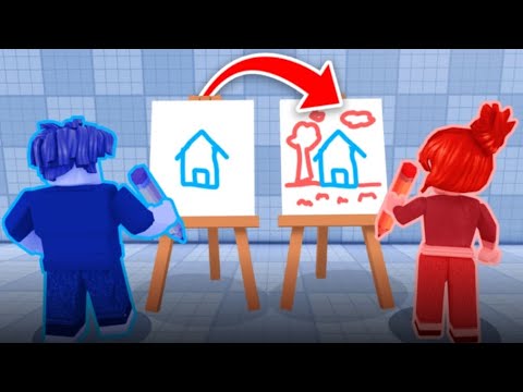 Видео: ИГРАЕМ В ИГРУ РИСОВАТЬ И ПЕРЕКЛЮЧАТЬСЯ 🎨👩🏼‍🎨#roblox 