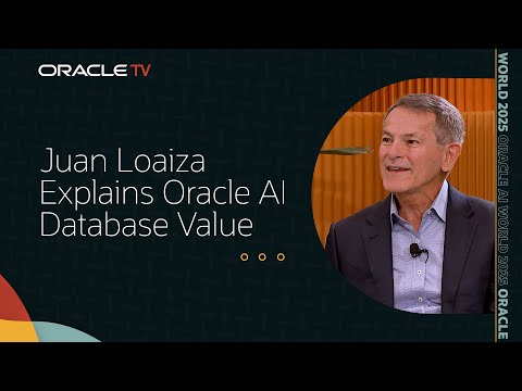 Видео: Хуан Лоайса о внедрении ИИ для безопасных и масштабируемых инноваций на Oracle TV на конференции ...