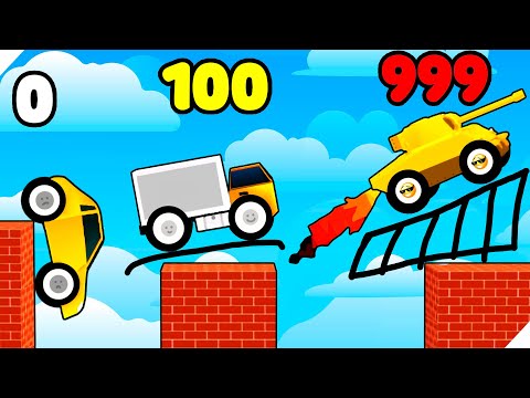 Видео: НАРИСУЙ МОСТ ДЛЯ МАШИНКИ! Draw Bridge