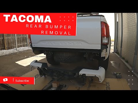Видео: Снятие заднего бампера и фаркопа Tacoma 3-го поколения
