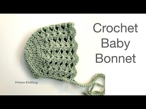 Видео: Вязаная крючком детская шапочка Madeline | новорожденным - 3/4 месяца | для начинающих | как вяза...