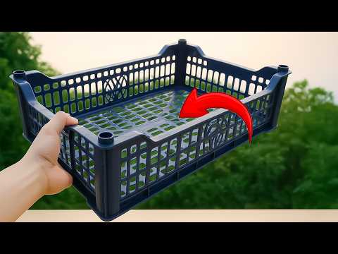 Видео: Миллионы людей не знают этот секрет😱!! Полезные идеи из пластиковых ящиков для фруктов.