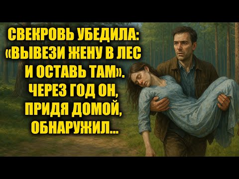 Видео: Свекровь убедила вывезти жену в лес и оставить там. Через год он придя домой обнаружил...