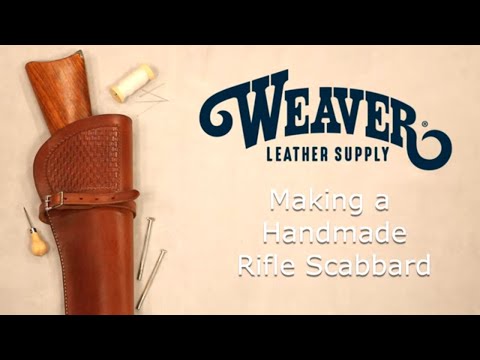 Видео: Изготовление кожаных ножен для винтовки