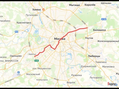 Видео: Москва Дорохова - центр - Щёлковское ш