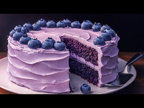Видео: Никто не ожидал, что это так вкусно! Рецепт черничного торта, который тает во рту!