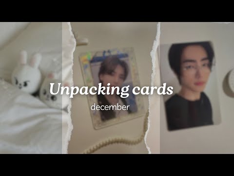 Видео: unpacking cards🎄| распаковка карт stray kids и enhypen🤍