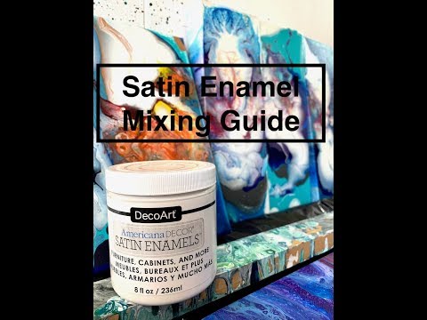 Видео: Урок по смешиванию атласной эмали — 3 способа смешивания для создания эффекта облаков, цветов и а...