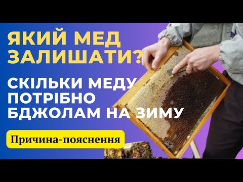 Видео: Скільки меду потрібно для сильних сімей на зиму? Який мед найкраще підійте для зимівлі бджіл.