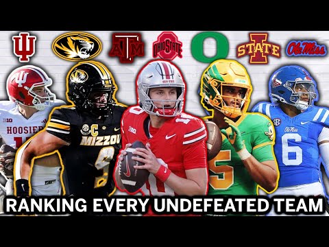 Видео: Рейтинг всех 20 непобежденных команд в студенческом футболе...