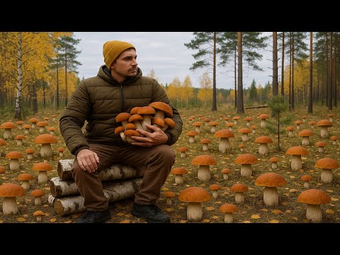 Видео: Грибник РИСКНУЛ и Не ЗРЯ! Остров Среди БОЛОТ Полон Белых Грибов