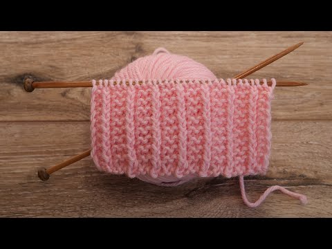 Видео: Двухсторонний узор для шарфа спицами | Double-sided knitting pattern for scarf