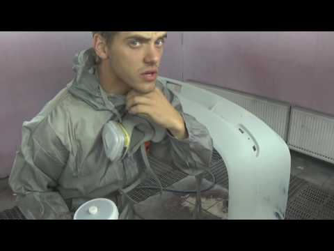 Видео: перетир и покрас бампера