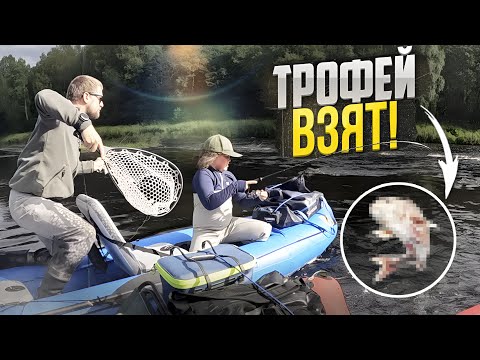 Видео: Сплав по реке на ФИШКАЯКЕ с электромотором! Голавль