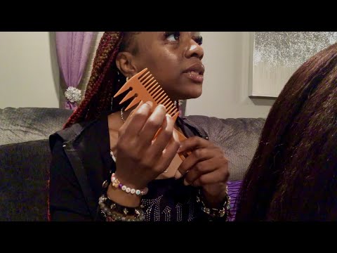 Видео: ASMR 💙 Девушка на задней парте успокаивает тебя и играет с твоими волосами (ролевая игра)