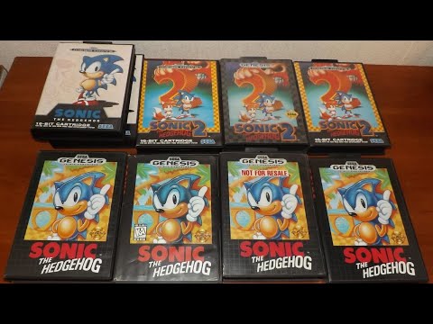 Видео: Виды картриджей Sonic the Hedgehog на Sega Genesis