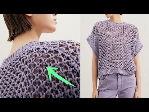 Видео: А мой вариант ИНТЕРЕСНЕЕ! Новый воздушный ажурный Узор! Вязание спицами