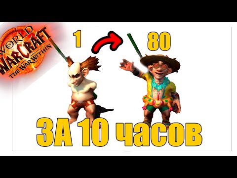 Видео: Быстрая прокачка с 1 по 80 в World of Warcraft The War Within