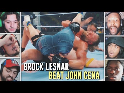 Видео: Брок Леснар УНИЧТОЖАЕТ Джона Сину на WrestlePalooza | Подборка реакций