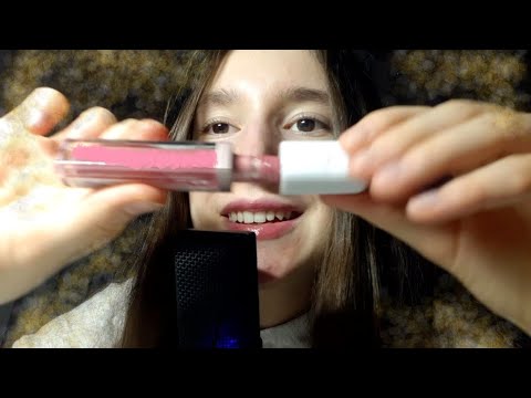 Видео: ASMR Lipstick ~ АСМР Блеск для губ • Таппинг 🌠😴👄