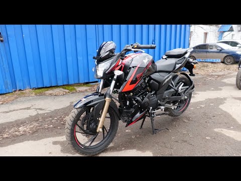 Видео: Индийский мотоцикл TVS APACHE 200 4V. В продаже. Обзор.