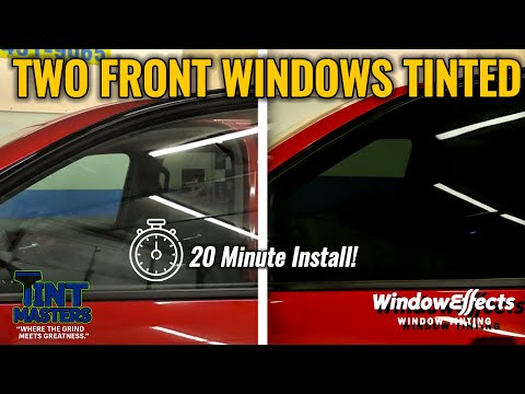 Видео: Как затонировать два передних окна (объяснение от профессионала)