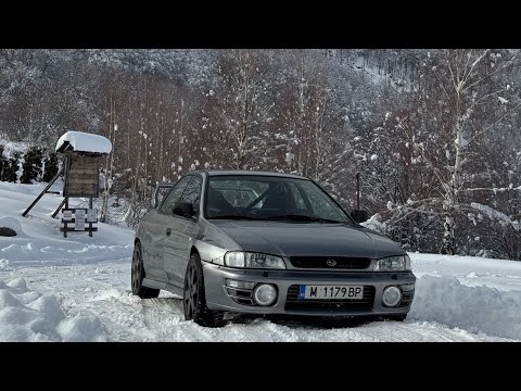 Видео: Карам на сняг за първи път - Subaru Impreza gc8