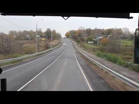 Видео: Мчим по осенним просторам Клинского района на комфортном автобусе ЛиАЗ-5250 из Шестаково в Клин