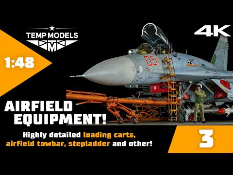 Видео: Temp Models всё для диорам #3: Истребитель перед боевым вылетом! | Делаю водило, стремянку и телеги!