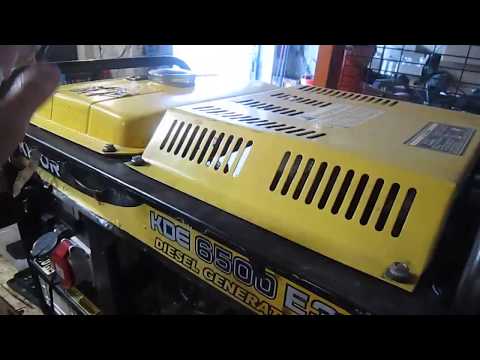 Видео: 050 330 90 40 Почему не заряжается аккумуляторная батарея дизельного генератора, Kipor KDE6500