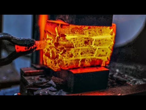 Видео: Изготовление легендарного меча Дамасский длинный меч