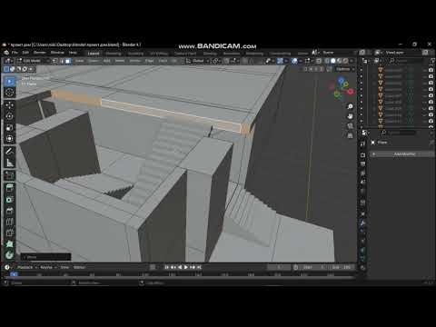 Видео: Blender. Проекция дома. Часть 8.#shrots