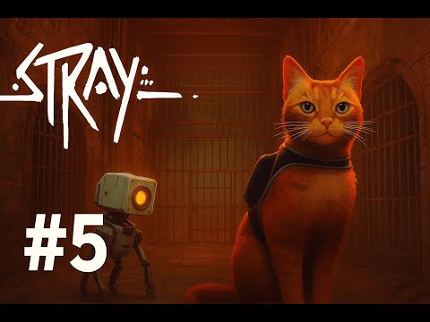 Видео: ПОПАЛ В ТЮРЬМУ РОБОТОВ! КОТА ГЕНДАЛЬФА ПОСАДИЛИ | STRAY #5