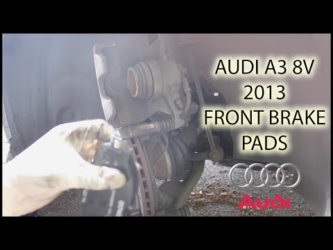 Видео: AUDI A3 8V 2013 - Замена передних тормозных колодок