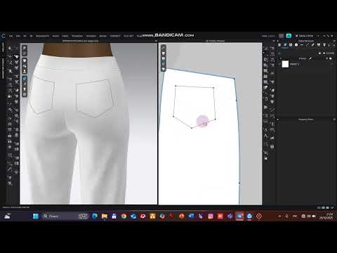 Видео: Моделирование брюк  Воздушные карманы