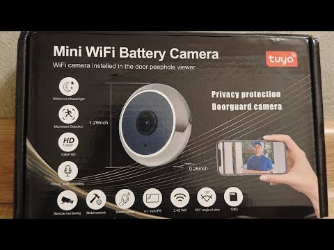Видео: НЕ привлекает внимание! видео глазок Cat eye smart camera RH-PD13 . Обзор , монтаж и настройка.
