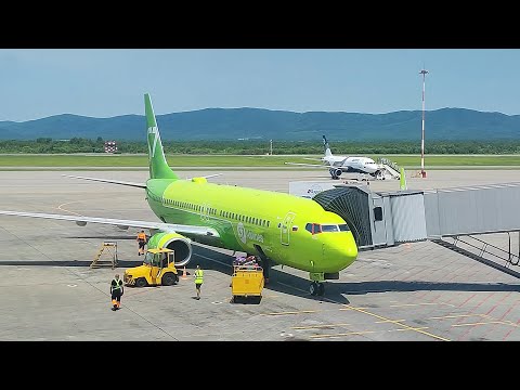Видео: Boeing 737-800 S7  Перелёт Петропавловск-Камчатский - Владивосток.