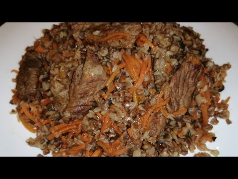 Видео: Диетический плов из гречки. Очень вкусный и лёгкий ужин./Grechkali polov/