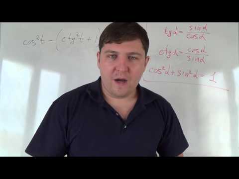 Видео: Алгебра 10 класс. 7 октября. Упрощение тригонометрических выражений